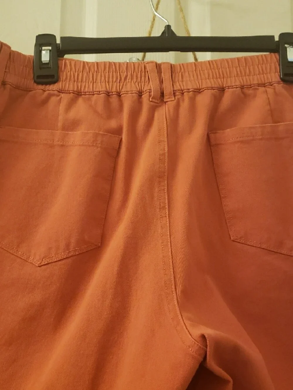 Any Body Cropped Cargo Pants in Rust Orange for Women